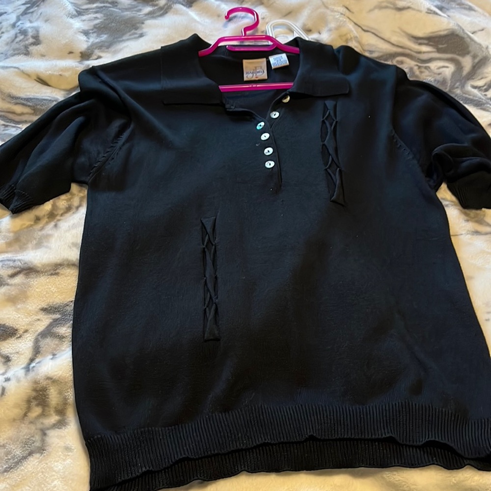 Silk golf shirt M